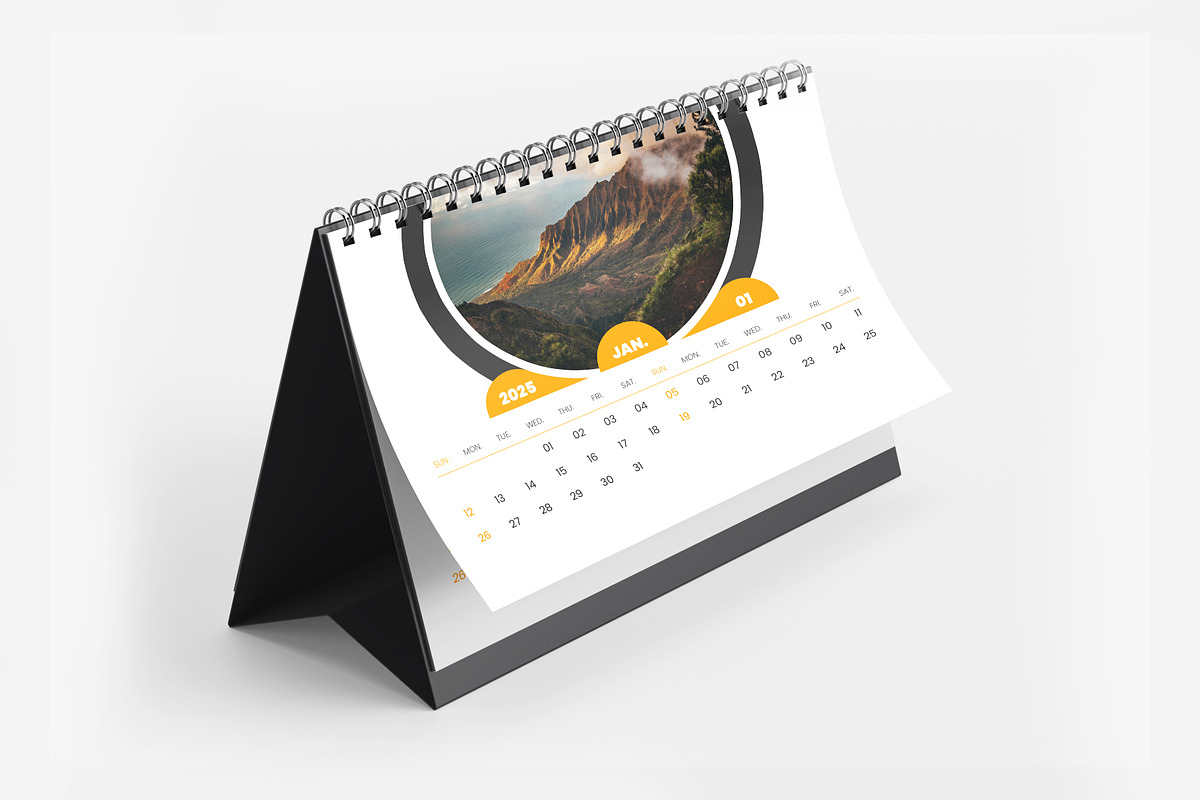 2025 desk calendar design template, a Stationery Template by Tanmoy Topu