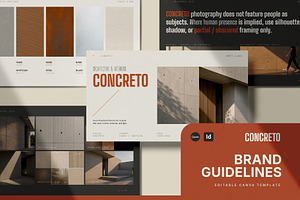 CONCRETO / Brand Guidelines Template, a Branding & Logo Template by Leleka.Store