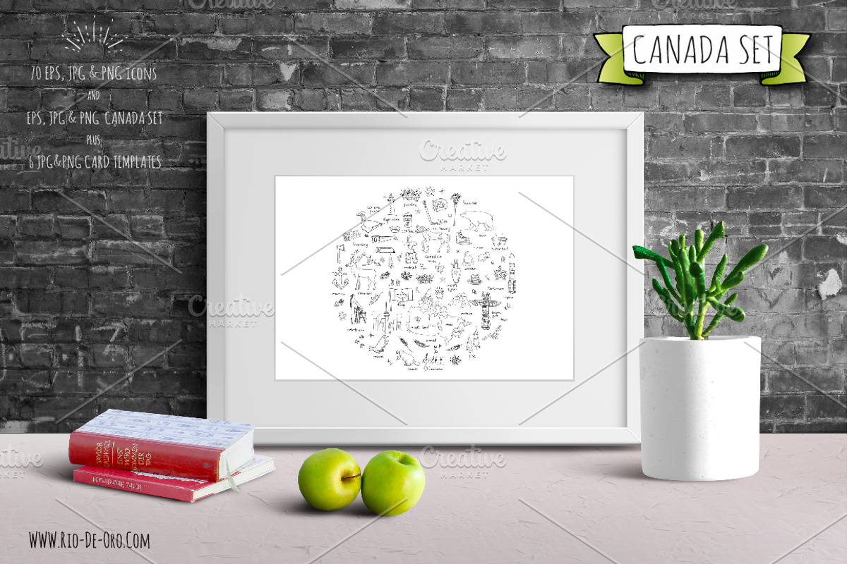 70 CANADA hand drawn elements!, a Graphic by Natasha-Pankina.com (Photo 6 of 9)
