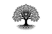 Decorative Tree of Life Vector Set, an Illustration by Creativeshirt (Thumbnail 8 of 13)