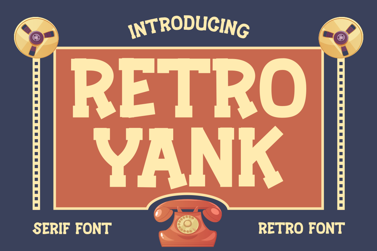 RETRO YANK, a Serif Font by Viswal Studio (Photo 1 of 5)