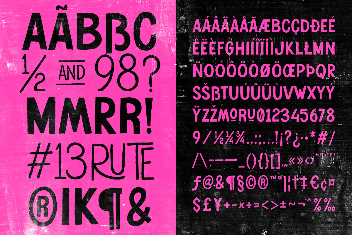 Dualphrase — Rough Display Family, a Handwritten Font by Invasi Studio (Photo 10 of 10)
