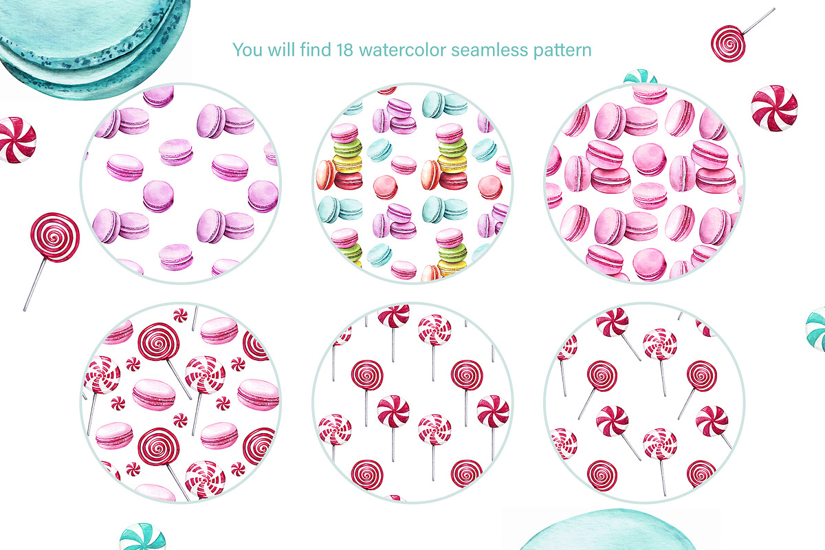 Watercolor Candy shop, an Illustration by YuliaBiser (Photo 7 of 9)