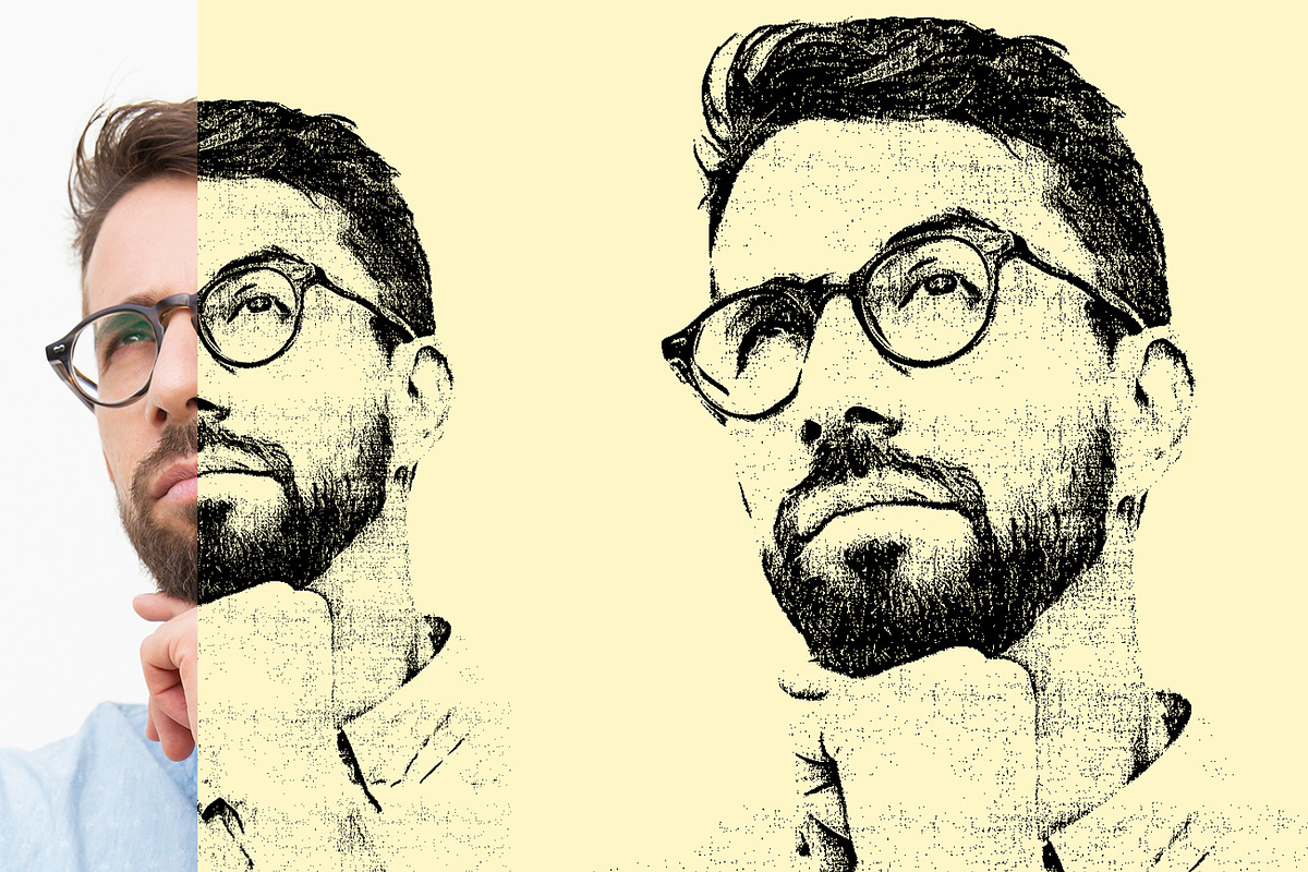 Sketch Tracing Photoshop Action, an Action Add-On by MRI STUDIO (Photo 13 of 19)