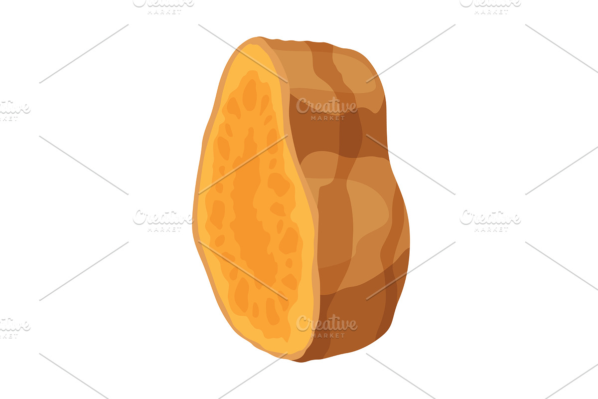 Turmeric root plant, icon. Natural, a Food Illustration by the8monkey