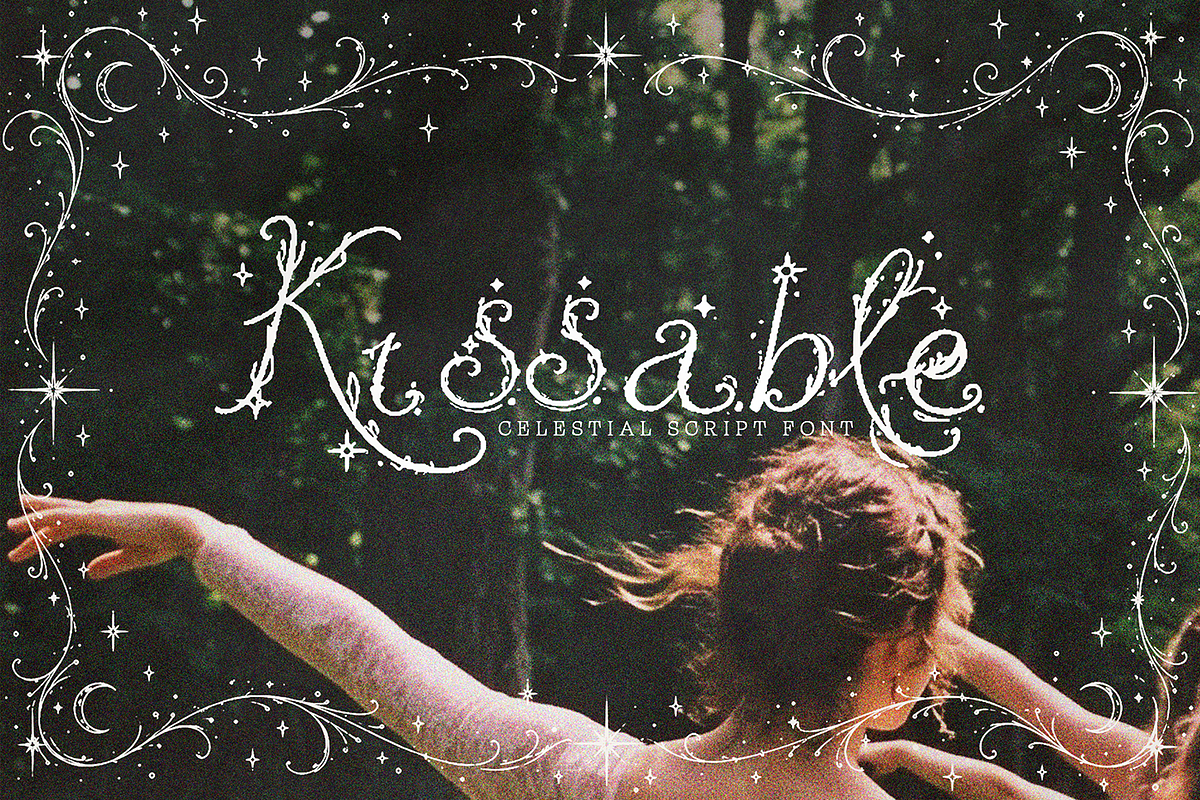 Whimsy Stardust - Script Font, a Script Font by Lilithcollageart (Photo 2 of 6)