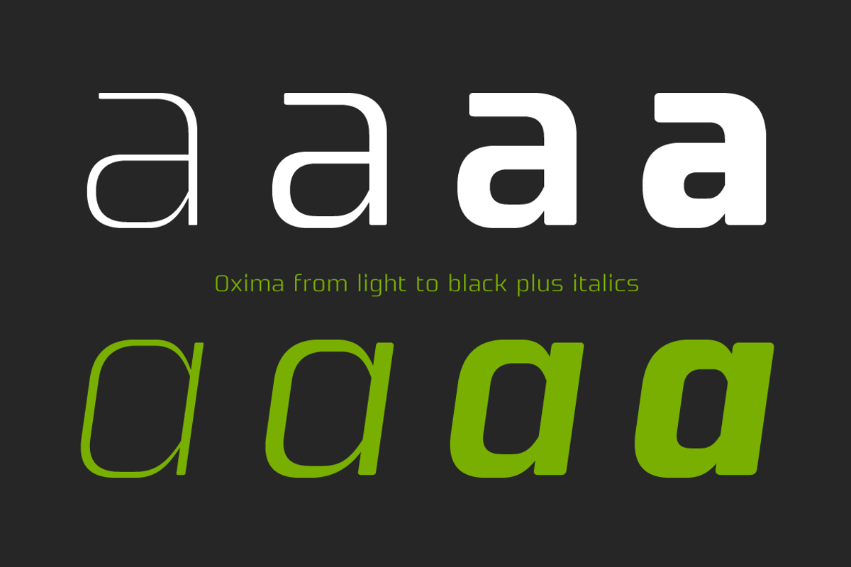 Oxima Font Family, a Sans Serif Font by Graviton Font Foundry (Photo 2 of 6)
