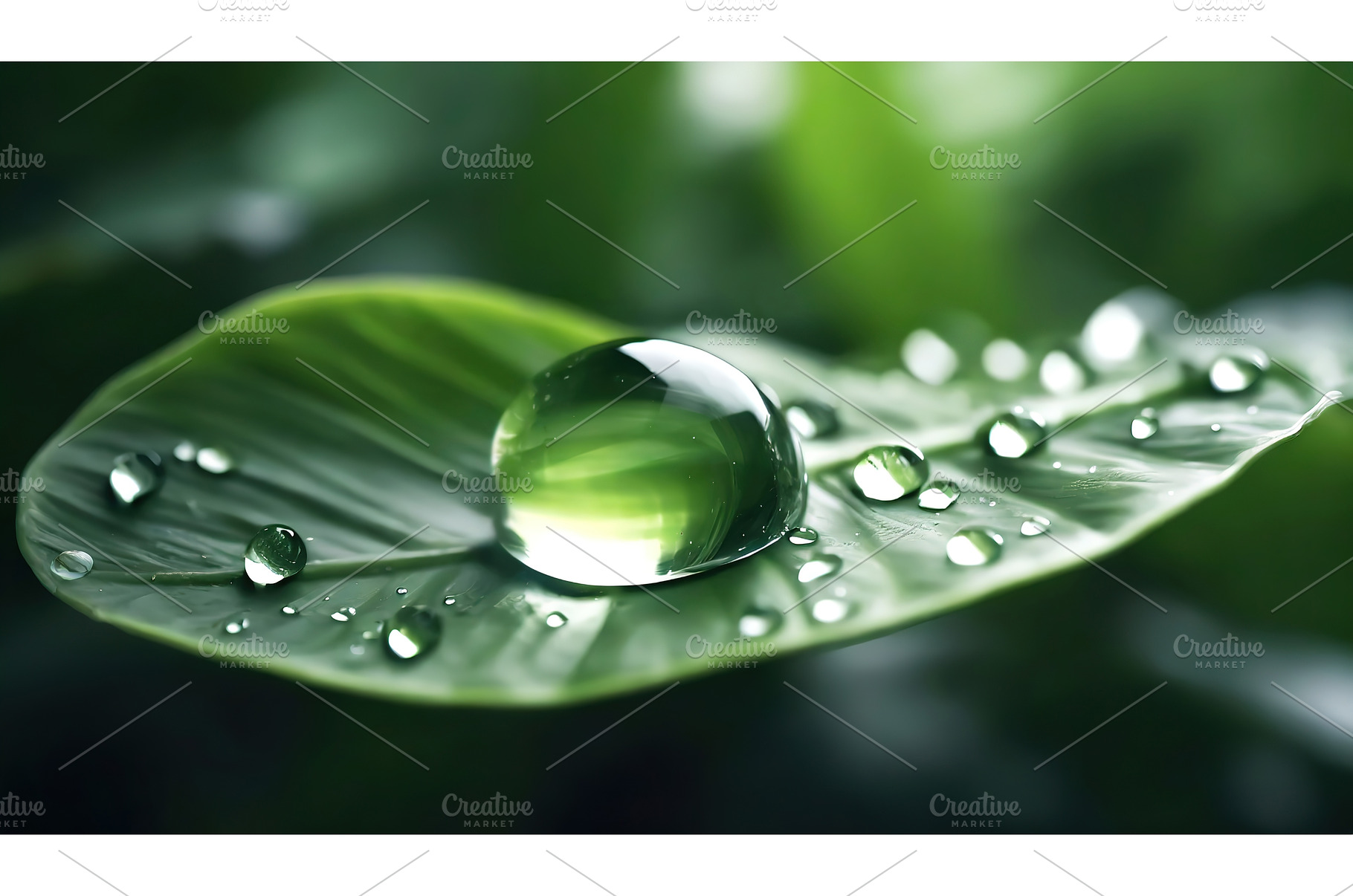 A vibrant green leaf with water, a Nature Photo by Igor Tichonow