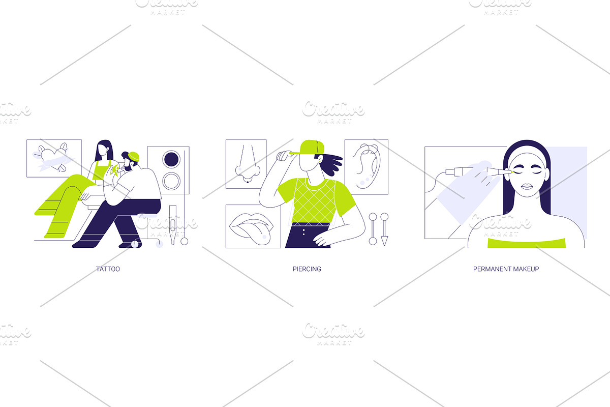 Body decoration isolated cartoon, a Person Illustration by Visual Generation