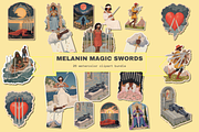 Melanin Magic Tarot Deck Clipart, a Person Illustration by Jakayla Digital Co (Thumbnail 13 of 19)
