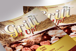 Grill Flyer Word Publisher Template