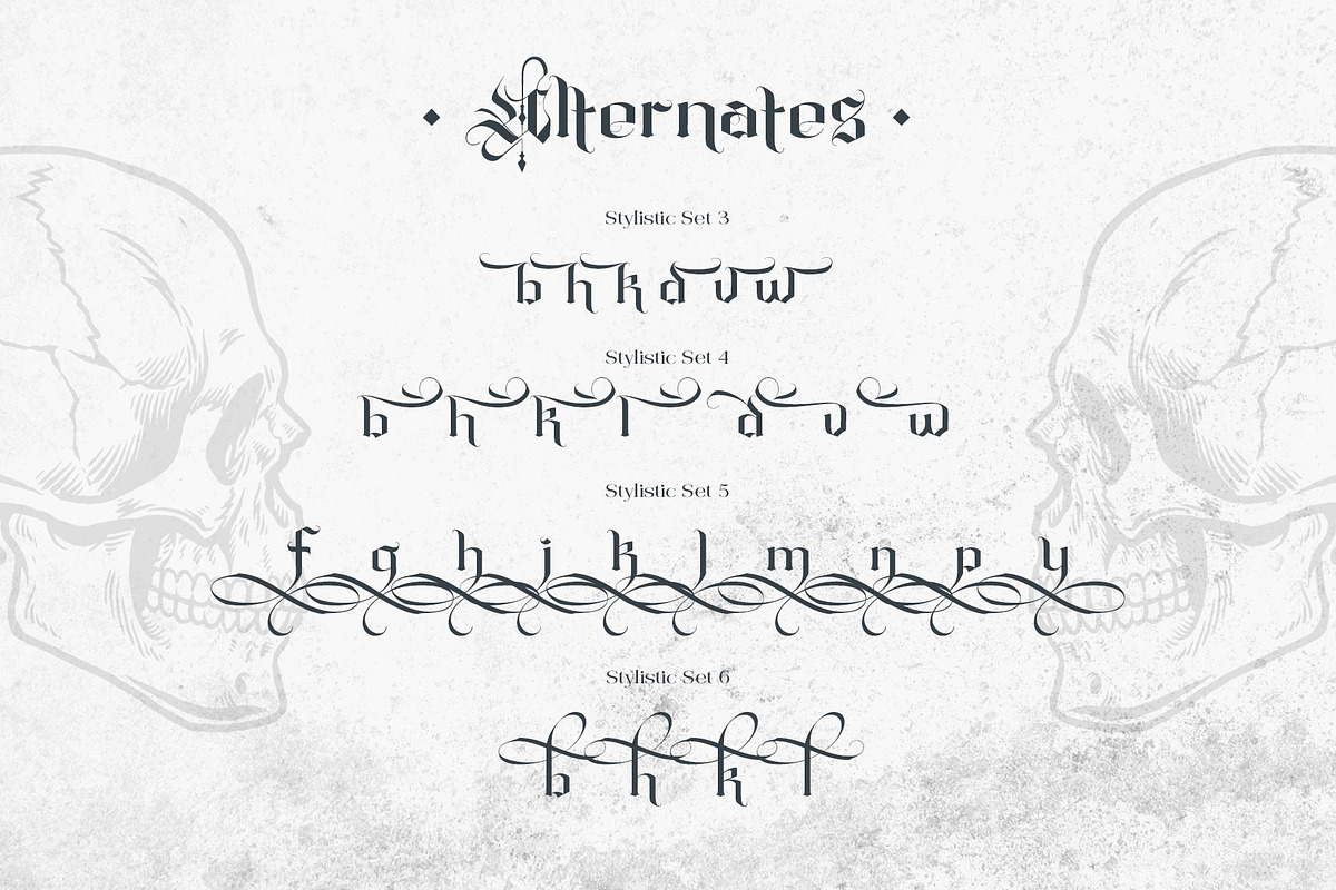 Ghelisyah Typeface, a Blackletter Font by alit design (Photo 10 of 15)