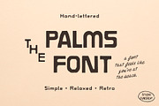 Palms - Handmade Retro Sans Serif, a Font by Studio Funshop by Kelli (Thumbnail 1 of 10)