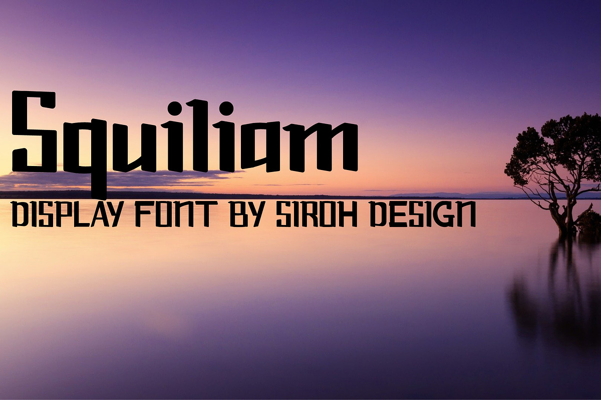 Squiliam Font, a Serif Font by atapdesain (Photo 1 of 3)