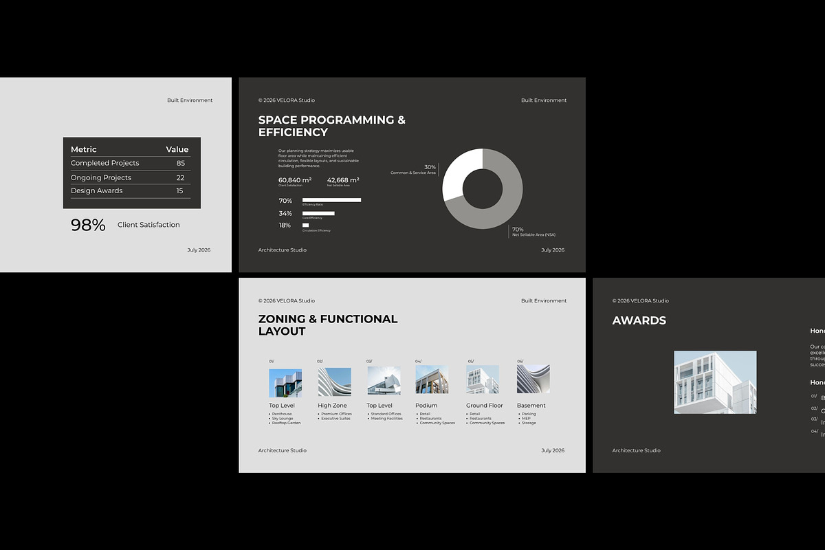Modern Architecture Canva Template, a Presentation Template by adoestudio (Photo 3 of 9)