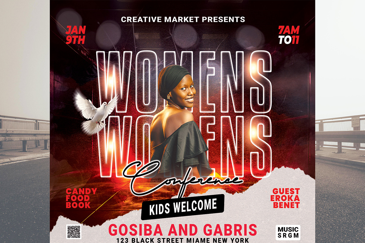 Women's Conference Flyer, a Flyer Template by Poushe Design (Photo 3 of 4)