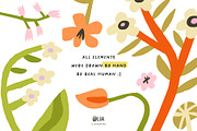 Bloom Season Summer Floral Clipart, a Decorative Illustration by Olia (Thumbnail 2 of 12)