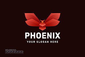 Phoenix Gradient Vector Logo, a Branding & Logo Template by yuanesei