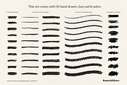Vector Charcoal Brushes, a Brush Add-On by Komet & Flicker (Thumbnail 2 of 11)
