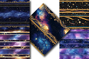 Elegant Galaxy Borders Pattern, an Illustration by DreamPrint404 (Thumbnail 4 of 5)