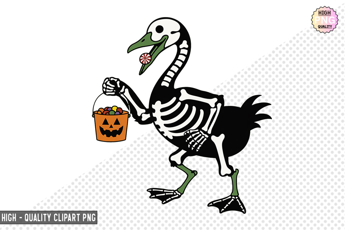Halloween Goose Skeleton Sublimation, a Graphic by crative8112 (Photo 5 of 10)