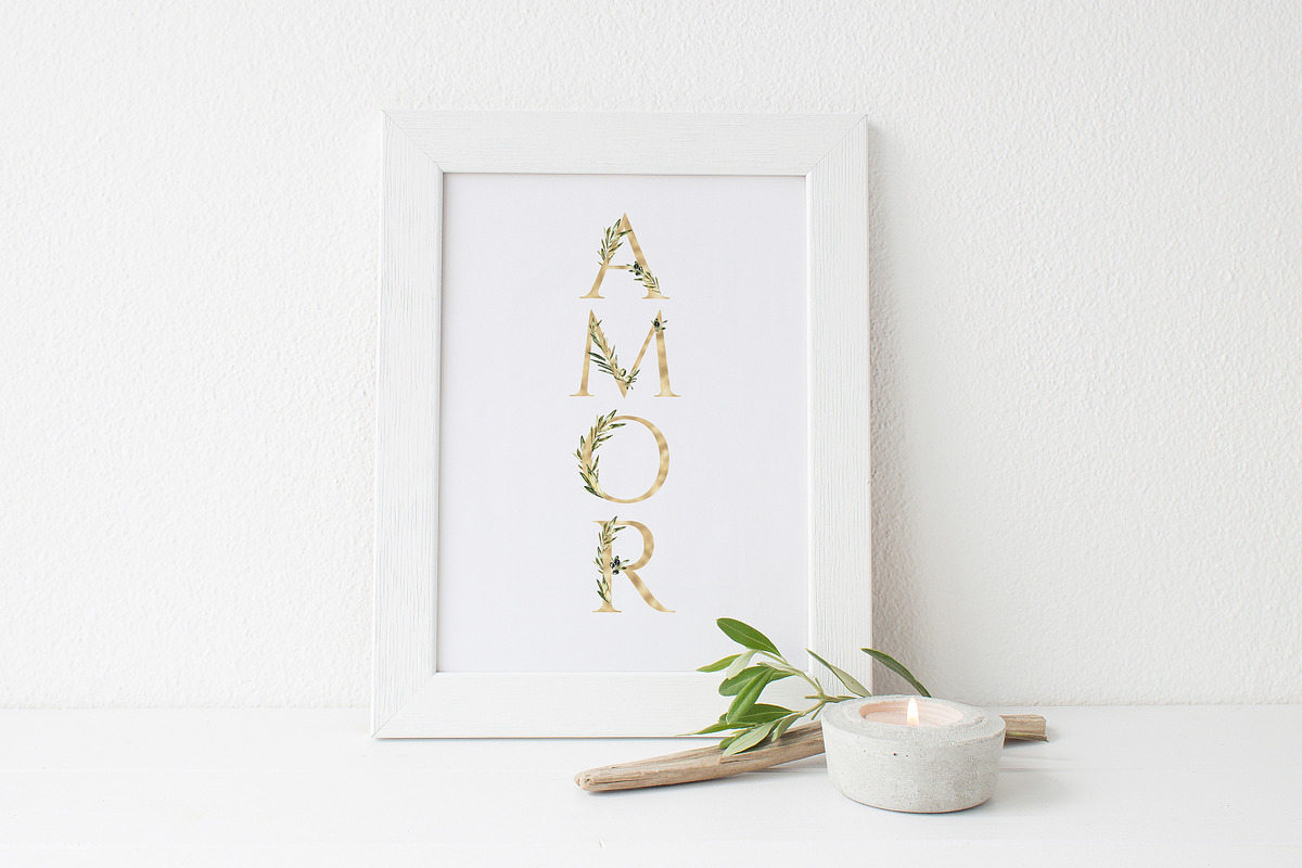 Watercolor Olive greenery clipart, a Decorative Illustration by Catherine Wheel (Photo 3 of 19)