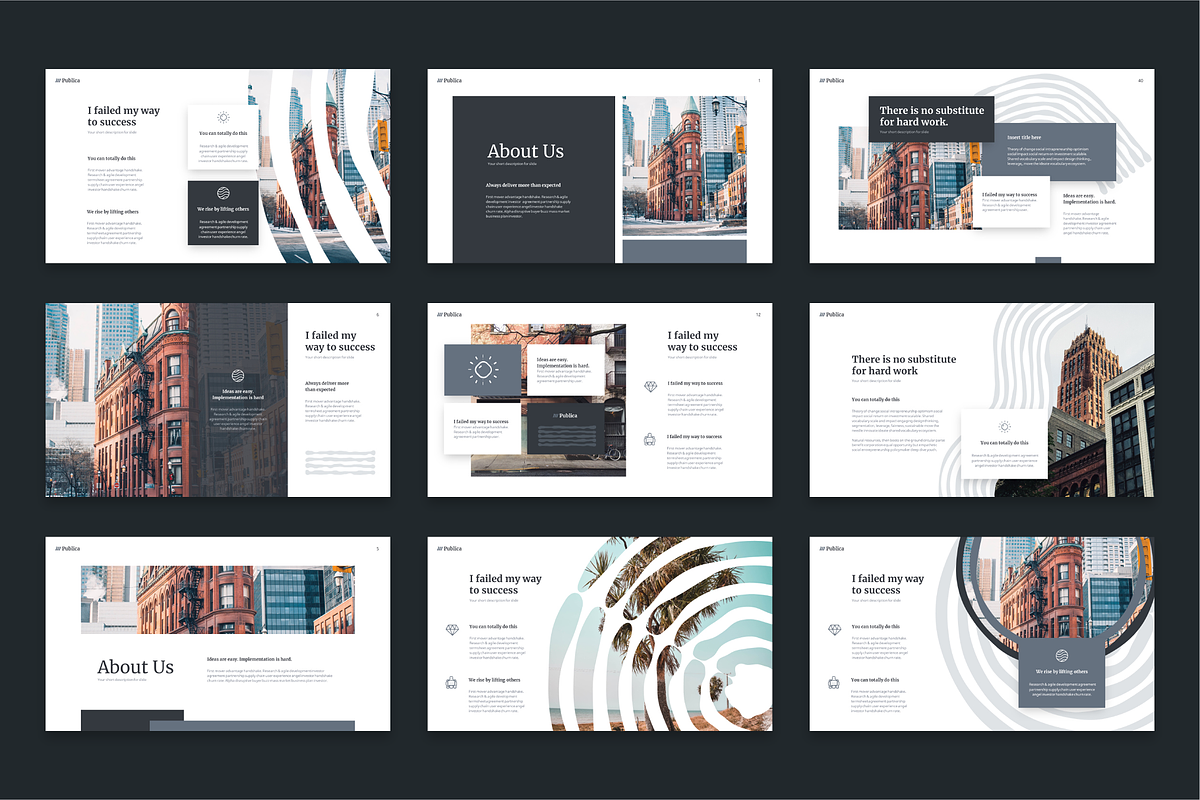 Publica Powerpoint Template, a Presentation Template by Reshapely (Photo 3 of 9)