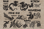 Japan traditional elements Procreate, a Brush Add-On by TheWhiteCatLab (Thumbnail 9 of 20)