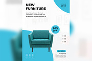 Modern Furniture Poster Design 21, a Social Media Template by shahsoft (Thumbnail 2 of 2)