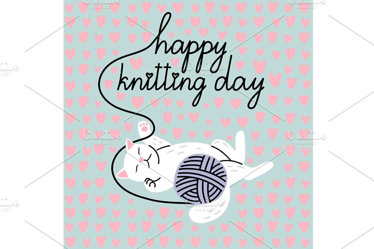 Greeting card for needlewoman with, an Illustration by Stock-Smart-Start