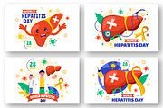 10 World Hepatitis Day Illustration, a Healthcare Illustration by denayunebgt (Thumbnail 3 of 4)