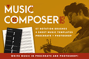 Music Composer | Notation Brushes, a Brush Add-On by Hues of Hodges (Thumbnail 1 of 5)