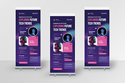 Conference Seminar Roll Up Banner, a Print Template by Annora Studio (Thumbnail 1 of 5)