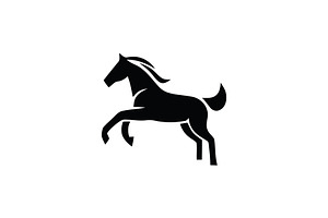 Modern Horse Vector Logo, a Branding & Logo Template by Vectorium Studio