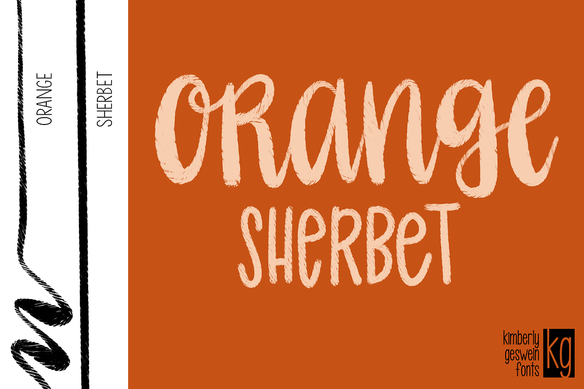 Ice Cream Shoppe Brush Lettering Set, a Brush Add-On by Kimberly Geswein Fonts (Photo 4 of 7)