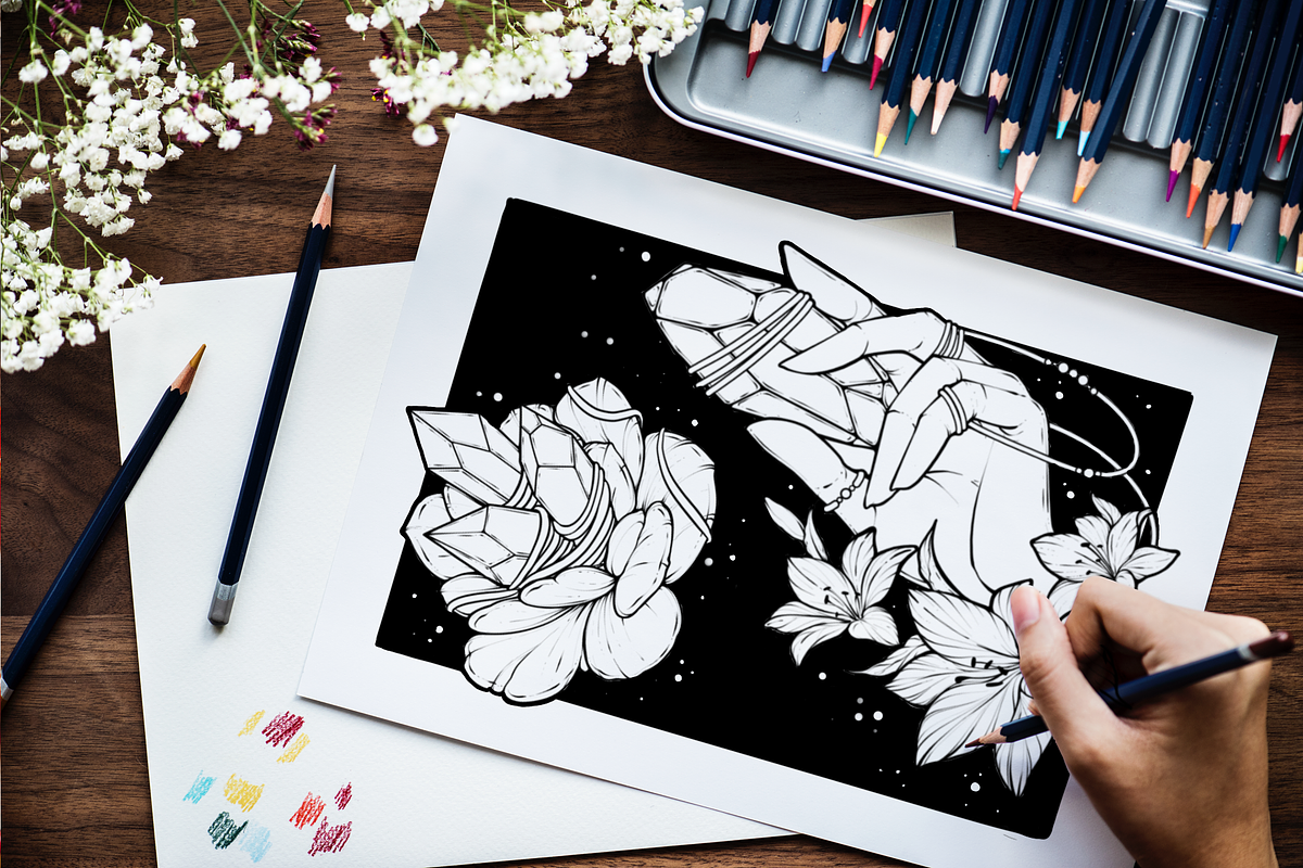Magical Cristal Procreate Brushes, a Brush Add-On by TheDoodleSweets (Photo 5 of 5)