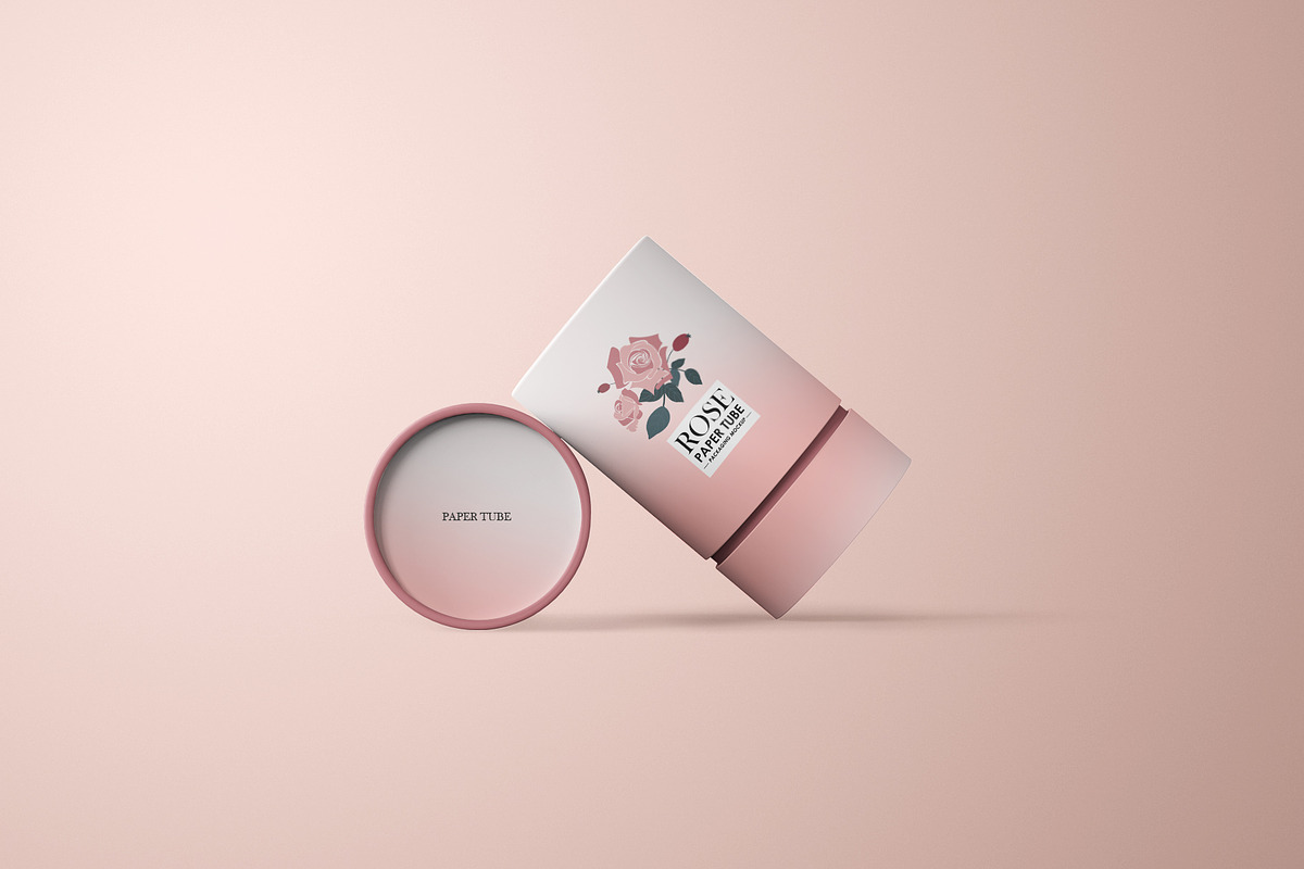 Two-Piece Telescopic Tube Box Mockup, a Packaging Mockup by Sheikhadesign (Photo 7 of 11)