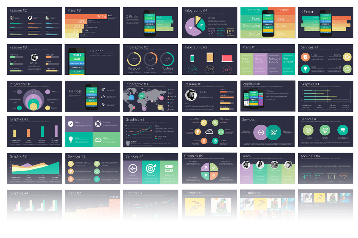 Color-X Keynote Template, a Presentation Template by Yuriy Kondratkov (Photo 5 of 6)