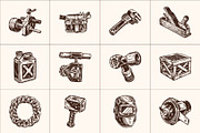 Vintage Tools Illustration Set, an Object Illustration by Prosymbols (Thumbnail 6 of 8)