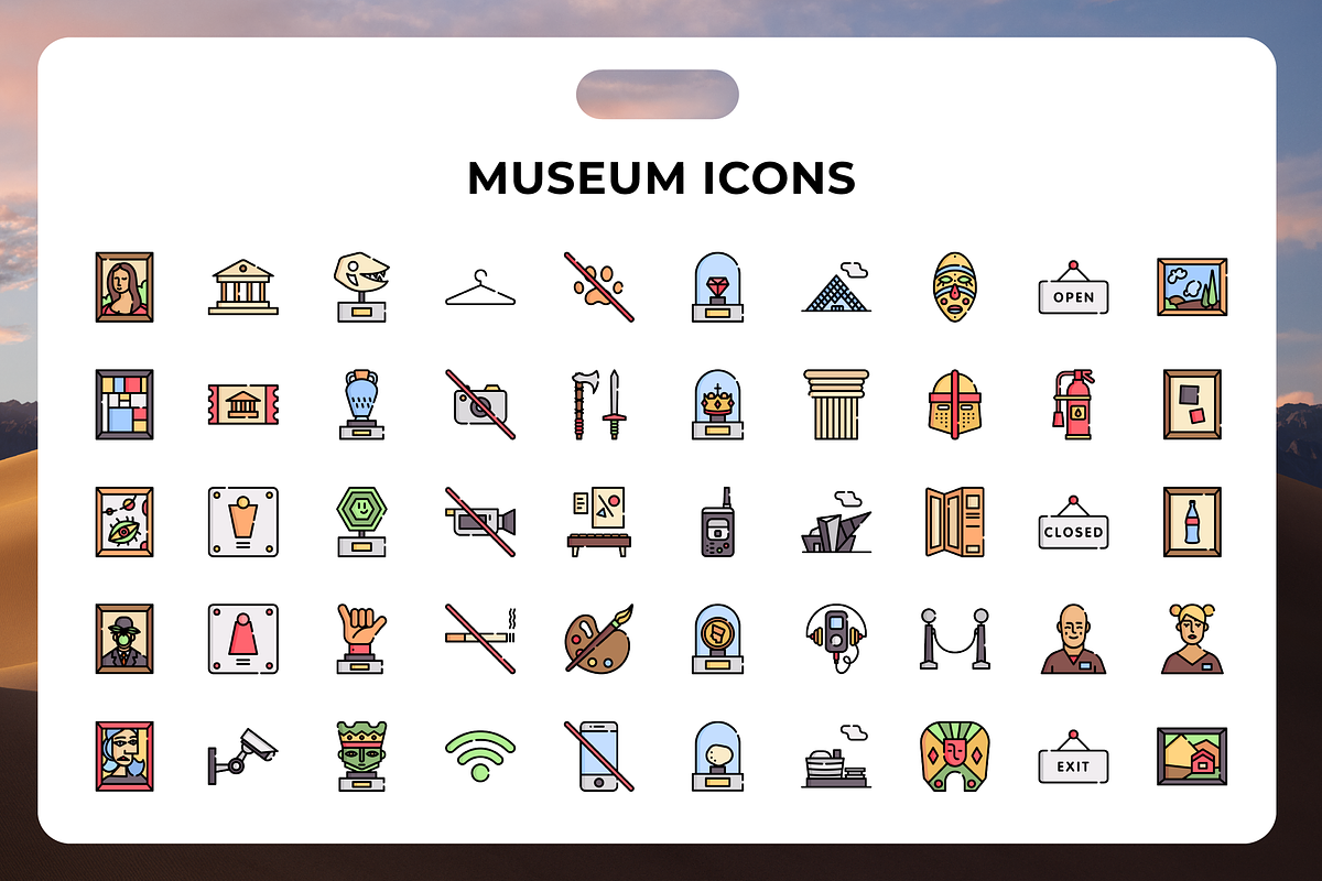 Museum Icons, an Icon by Wencory