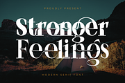 Stronger Feelings Font, a Serif Font by 177Studio (Thumbnail 1 of 9)