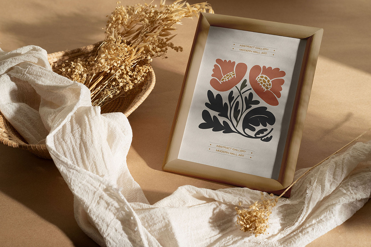 Neutral Floral | Wall Art Collection, an Object Graphic by Leleka.Store (Photo 6 of 18)