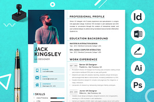 UX Designer Clean And Modern Resume