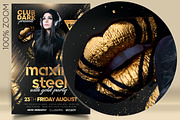 A4 Guest Dj Flyer with Gold Party, a Flyer Template by darkmonarch (Thumbnail 2 of 3)
