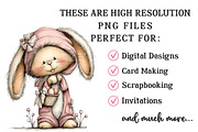 Whimsical Easter Bunny Clipart, an Illustration by OK Design (Thumbnail 4 of 6)