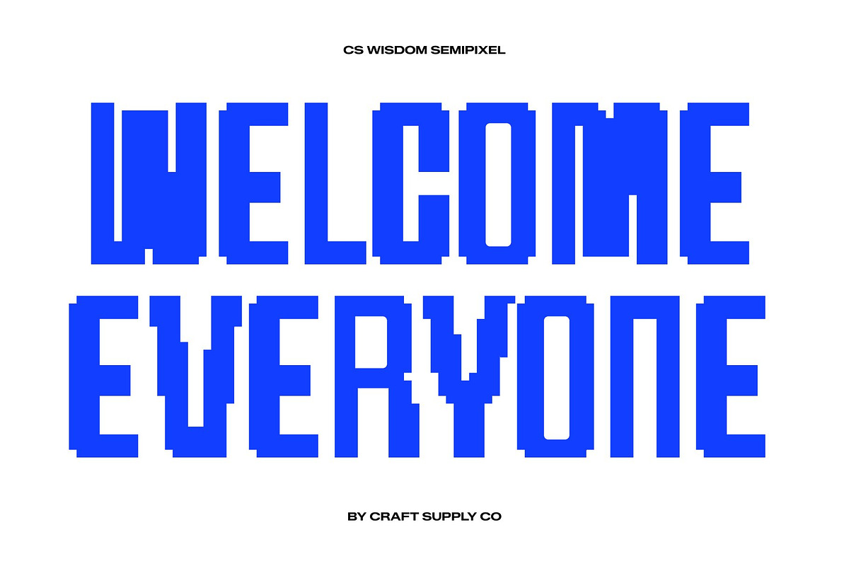 CS Wisdom Semipixel, a Sans Serif Font by Craft Supply Co. (Photo 6 of 8)