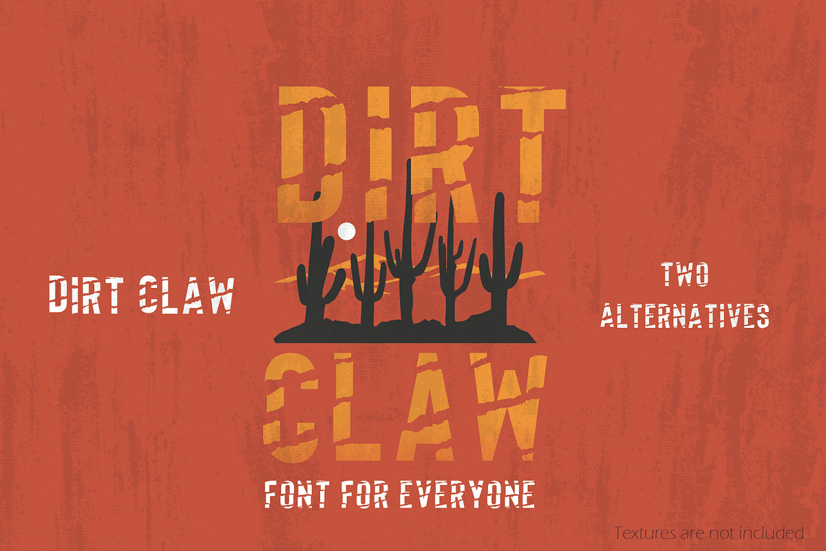 Dirt Claw Display Font, a Sans Serif Font by Blendient (Photo 1 of 6)