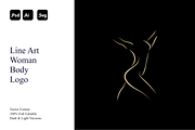 Line Art Woman Body Logo, a Branding & Logo Template by Luxury Logos (Thumbnail 1 of 4)