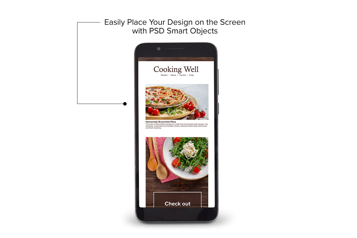 Smart Phone Mockup - PSD, PNG & JPG, a Merchandise Mockup by MelissaBMockups (Photo 2 of 7)