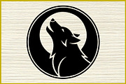 25 Howling Wolf Moon Silhouette Set, an Animal Illustration by Artivon (Thumbnail 2 of 4)